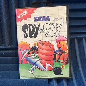 RARE Sega Master Sys. Spy Vs. Spy card, complete in box, not tested